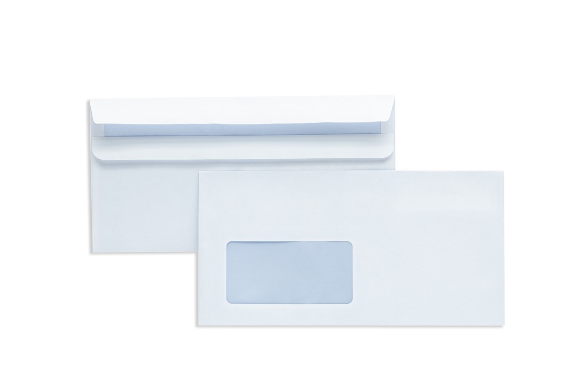 Koperta DL biała SK okno lewe 25szt.